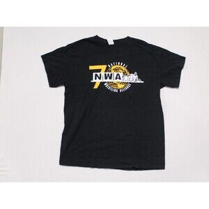 NWA National Wrestiling Alliance Men Black Tee Shirt Size Large